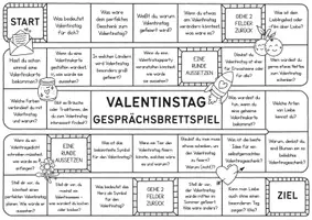 Vorschau - Arbeitsblätter - Valentinstag Gesprächsbrettspiel 🌹 🎲 Plauderbrettspiel ❤️ | Gesprächsanlässe als Brettspiel - Seite 1