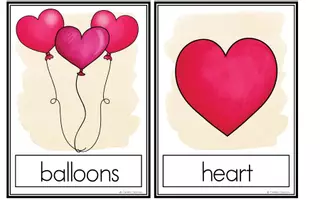 Vorschau - Bildkarten - Valentine's Day - Flashcards - Seite 1
