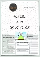 Vorschau - Arbeitsblätter - Aufbau einer Geschichte - Deckblatt