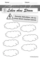 Vorschau - Arbeitsblätter - Arbeitsblätter Strom Leben ohne Strom inkl. Bildkarten - Seite 3