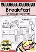 Vorschau - Arbeitsblätter - Breakfast Englisch Grundschule – Arbeitsblätter (Klasse 3–4) | Food & Drinks Wortschatz üben - Deckblatt