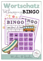 Vorschau - Mal- und Bastelvorlagen - Materialpaket Wortschatz Bingo Teil 2 - Seite 1