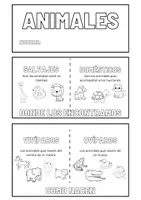 Vista previa - Manualidades / Dibujos para colorear - LAPBOOK - Clasificación de animales 1º ED.PRIMARIA - página 1