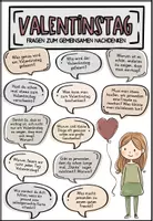 Vorschau - Arbeitsblätter - Wir sprechen über den Valentinstag - AB und Gesprächskarten Klasse 2,3,4 - Seite 1