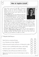 Vorschau - Arbeitsblätter - Sophie Scholl Lerntheke - Seite 1