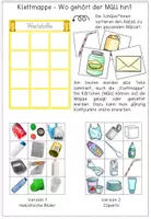 Vorschau - Spiele - Müll & Recycling - Klettmappe / Legemappe - Müll richtig trennen - Seite 1