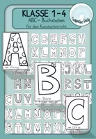 Vorschau - Mal- und Bastelvorlagen - ABC Buchstaben zum Bemalen für den Kunstunterricht - Deckblatt