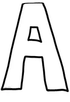 Vorschau - Mal- und Bastelvorlagen - ABC Buchstaben zum Bemalen für den Kunstunterricht - Seite 1