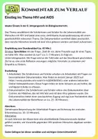 Vorschau - Stundenentwürfe - Unterrichtsstunde mit Fragen zur Dokumentation: Leben mit HIV - Seite 1