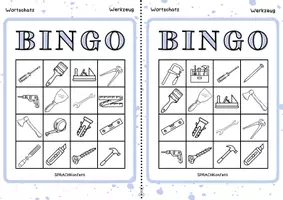 Vorschau - Spiele - Wortschatz Bingo Werkzeug Spiel - Seite 2