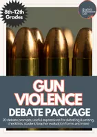 Vorschau - Anderer Materialtyp - Gun Violence- Middle/High School Debates - Deckblatt
