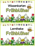 Vorschau - Unterrichtsreihen - Frühblüher Lesekarten, Steckbriefe, Wissenskarten und Arbeitsheft (Lerntheke) - Seite 1