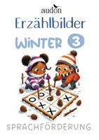 Vorschau - Fördermaterial/Inklusion - Sprechanlässe DaZ - Sprechanlässe Deutsch - WINTER - Erzählbilder Nr.3 - Impulskarten - Bildimpulse - Erzählkarten - "Was ist hier los?" - Winterbilder - Sprachförderung Vorkurs Deutsch Kindergarten Vorschule Kita - Deckblatt