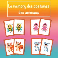 Aperçu - Jeux - Le memory des costumes des animaux - Page de couverture