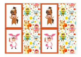 Aperçu - Jeux - Le memory des costumes des animaux - Page 1