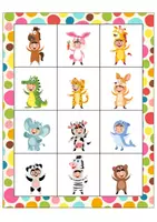 Aperçu - Jeux - Le bingo des costumes des animaux - Page 1