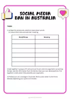Vorschau - Arbeitsblätter - Social Media Ban Australia - Current Affairs - Seite 2
