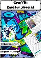Vorschau - Arbeitsblätter - Graffiti bildende Kunst: Techniken, Stile und gesellschaftliche Bedeutung - Deckblatt