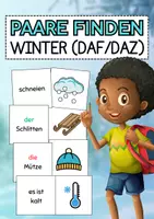 Vorschau - Spiele - Paare finden - WINTER (DaZ/DaF) - Deckblatt