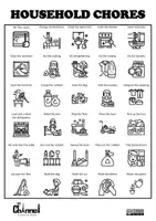 Aperçu - Apprentissages en autonomie - HOUSEHOLD CHORES - Visual Dictionary (Colour and B&W) - Page 2