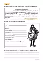 Vorschau - Arbeitsblätter - Absolutismus unter Ludwig XIV. - Seite 3
