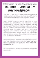 Vorschau - Spiele - DER RHYTHMUS - Ich habe ... wer hat ... ? - Seite 1
