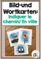 Vorschau - Bildkarten - Bild-und Wortkarten: En ville (In der Stadt) - Deckblatt