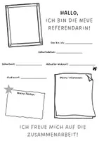 Vorschau - Anderer Materialtyp - Steckbrief Referendariat - 6 Designs - Seite 1