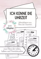 Vorschau - Unterrichtsreihen - Uhrzeit - Uhr - Arbeitsblätter - Zeit - Deckblatt