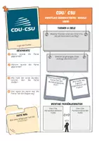 Vorschau - Arbeitsblätter - Bundestagswahl 2025 - Steckbrief CDU & CSU #demokratiestärken - Seite 1