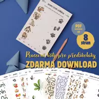 Náhled - Zdarma - Pracovní listy pro předškoláky - krycí list