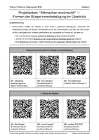 Vorschau - Arbeitsblätter - Mitmachen erwünscht! — Formen der Bürger:innenbeteiligung - Deckblatt