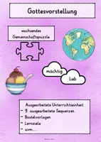 Vorschau - Stundenentwürfe - Gottesvorstellung - ausgearbeitete Unterrichtseinheit - Deckblatt