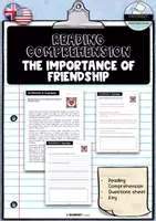 Vorschau - Arbeitsblätter - Reading Comprehension - The Importance of Friendship - Deckblatt