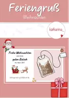 Vorschau - Anderer Materialtyp - Weihnachtsferiengruß: Tee - Deckblatt