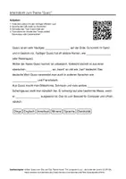 Vorschau - Arbeitsblätter - Arbeitsblätter zum Thema "Quarz" + Lösung & MP3 + - Deckblatt