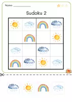 Vorschau - Stationenlernen - Bilder-Sudoku 4x4 – Differenziert - Seite 3