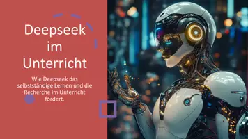 Vorschau - Präsentationen/Tafelbilder - Was ist Deepseek? - Vergleich mit ChatGPT | Präsentation - Deckblatt