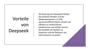 Vorschau - Präsentationen/Tafelbilder - Was ist Deepseek? - Vergleich mit ChatGPT | Präsentation - Seite 3