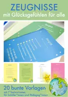 Vorschau - Anderer Materialtyp - Zeugnisse mit Glücksgefühlen für alle – ein persönliches und wertschätzendes Zeugnis - Deckblatt