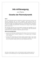Vorschau - Stundenentwürfe - Informationen und Bewegung - Gesetze der Thermodynamik - Deckblatt