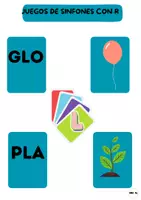 Vista previa - Tarjetas / Manipulativos - JUEGO DE SINFONES CON R - Portada