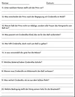 Vorschau - Arbeitsblätter - Film-Materialpaket : Cinderella (2015), Rapunzel – Neu verföhnt (2010), Schneewittchen und die sieben Zwerge (1937) und Arielle, die Meerjungfrau (1989). - Seite 2