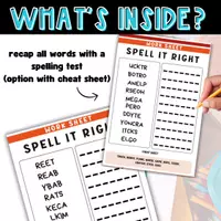 Vista previa - Hojas de trabajo - Spelling - Hojas de trabajo de ortografía en inglés - página 2