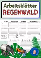 Vorschau - Arbeitsblätter - Tropischer Regenwald - Deckblatt