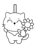 Vorschau - Mal- und Bastelvorlagen - Frühling Girlande Klasse 1 - Frühling Girlande Klasse 2 - Frühling Kunst Klasse 1/ 2 - KATZEN - Frühlingsgirlande Klasse 1/2 - Frühling Kunst Klasse 1/2 - Seite 3