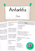 Vorschau - Quiz - Antarktis Quiz ❄️- interaktiv + print - Deckblatt