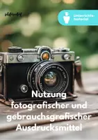 Vorschau - Unterrichtsreihen - Fotografie und Gebrauchsgrafik - Unterrichtsreihe - Deckblatt