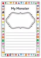 Vorschau - Arbeitsblätter - Body Parts - My Monster - Deckblatt