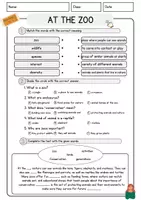Vorschau - Arbeitsblätter - At the Zoo Englisch Reading Comprehension 7 Klasse Englisch Textverständnis - Seite 2
